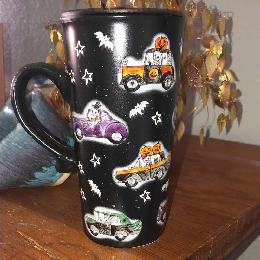 HALLOWEEN THEMED CERAMIC TRAVEL MUG 16 OZ